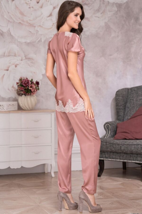 Шелковая пижама с брюками Marilin Deluxe